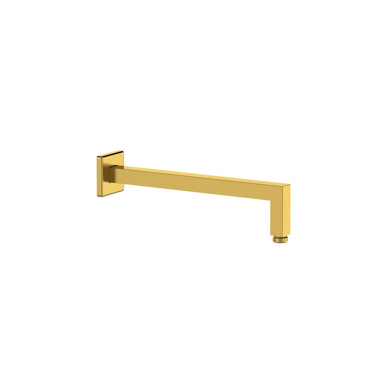 BRACCIO DOCCIA QUADRO A PARETE Oro spazzolato cm 30