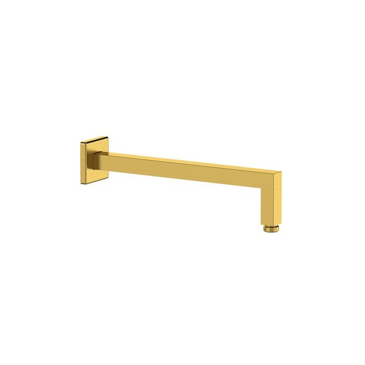 BRACCIO DOCCIA QUADRO A PARETE Oro spazzolato cm 30
