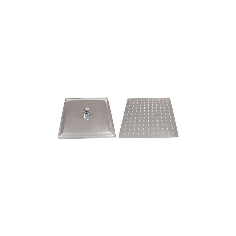 SOFFIONE DOCCIA IN ACCIAIO INOX QUADRO cm 20x20