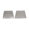 SOFFIONE DOCCIA IN ACCIAIO INOX QUADRO cm 20x20