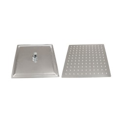 SOFFIONE DOCCIA IN ACCIAIO INOX QUADRO cm 30x30