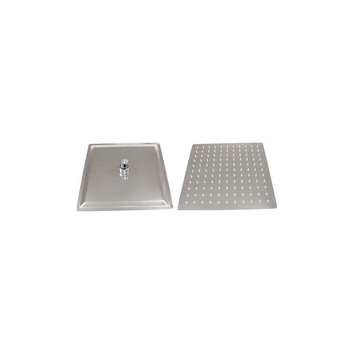SOFFIONE DOCCIA IN ACCIAIO INOX QUADRO cm 30x30
