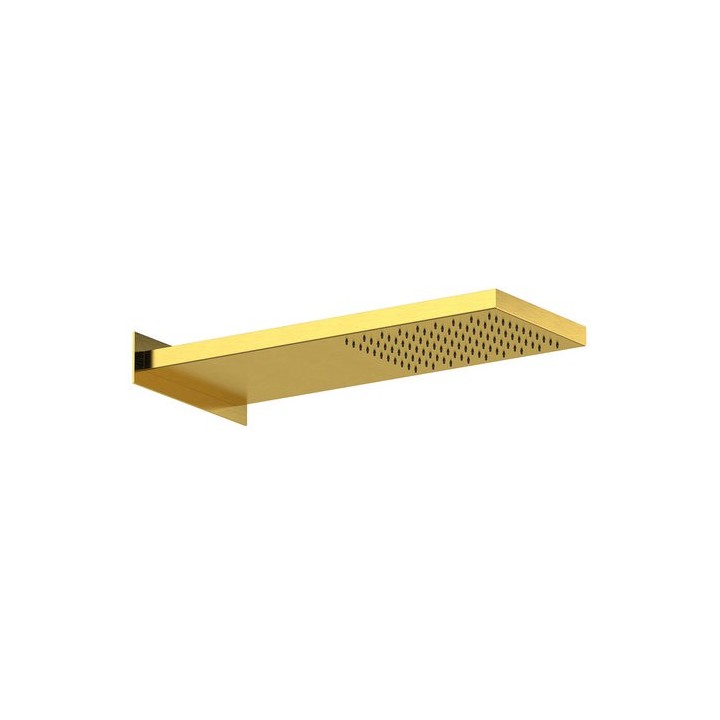 SOFFIONE DOCCIA A PARETE 1 GETTO A PIOGGIA RETTANGOLARE mm 500x200x30