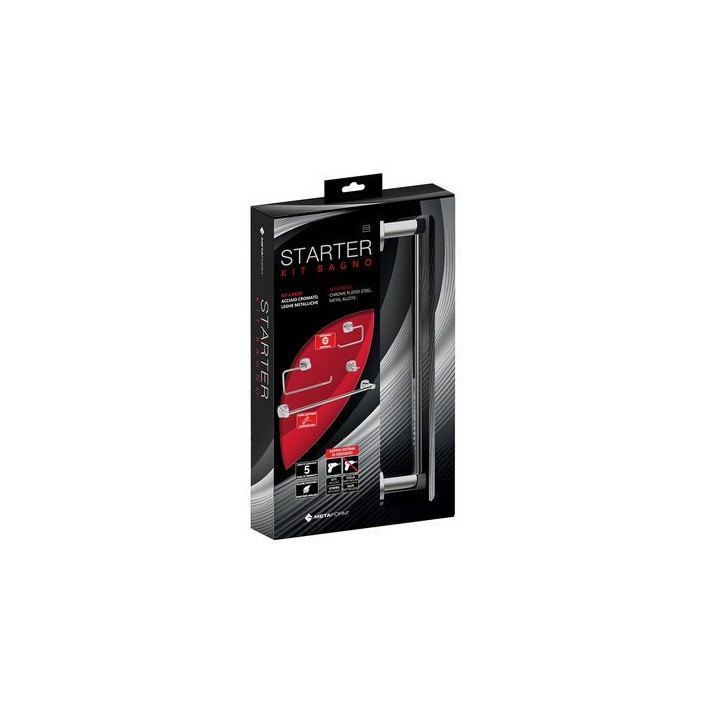 SET ACCESSORI BAGNO STARTER 4 PZ Cromo
