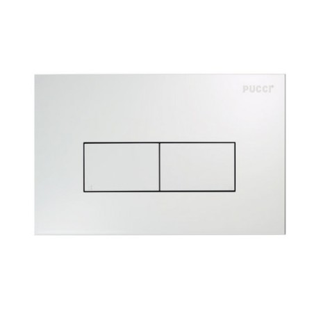 PLACCA PER CASSETTA INCASSO PUCCI ECO 2 PULSANTI LINEA MOD.2014 Oro Giallo