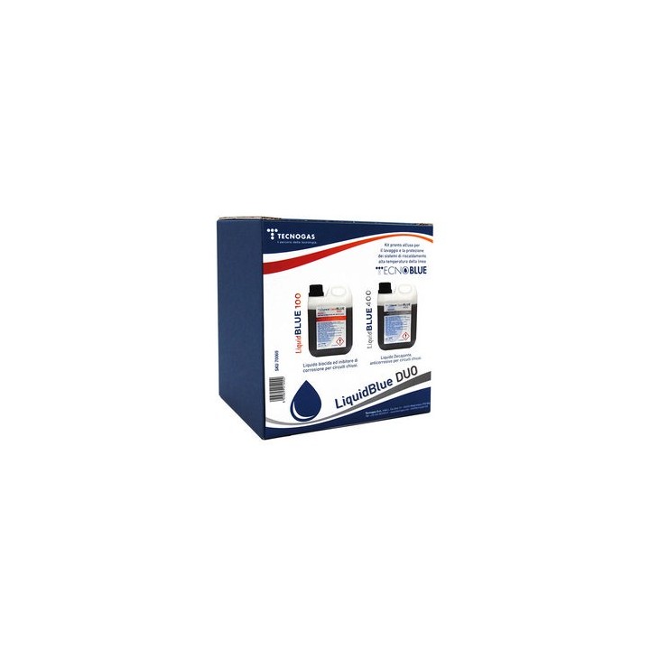 KIT LIQUID BLUE DUO PER IMPIANTI RISCALDAMENTO ALTA TEMP 1 + 1 lt