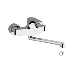 MISCELATORE MONOCOMANDO LAVELLO A MURO LINEA SURF ECO Cromo