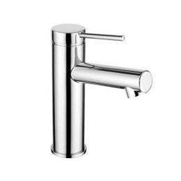 MISCELATORE MONOCOMANDO LAVABO SENZA SCARICO ALBA Nero Opaco