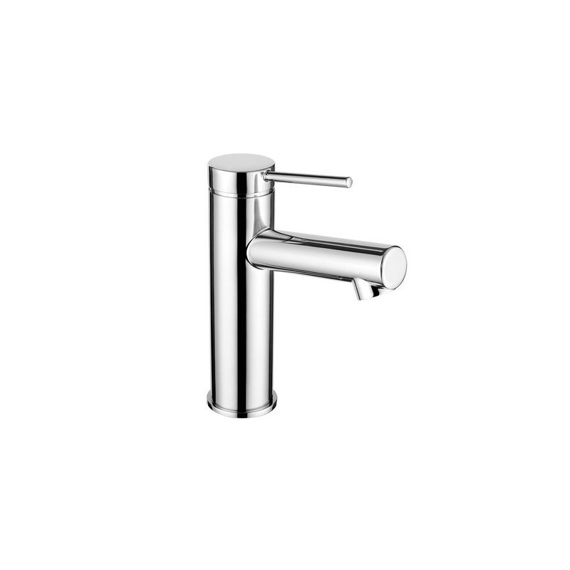 MISCELATORE MONOCOMANDO LAVABO SENZA SCARICO ALBA Nero Opaco