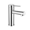 MISCELATORE MONOCOMANDO LAVABO SENZA SCARICO ALBA Nero Opaco