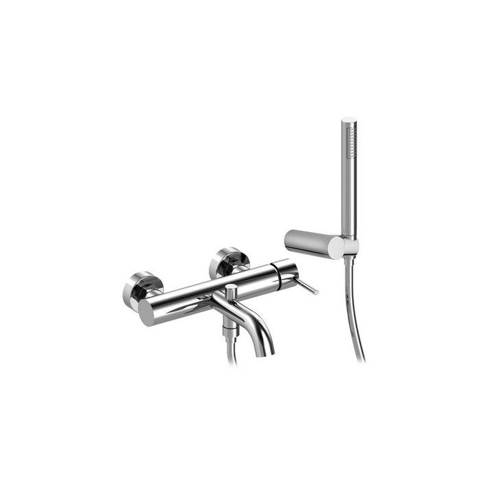 MISCELATORE MONOCOMANDO VASCA ESTERNO CON ACCESSORI Cromo