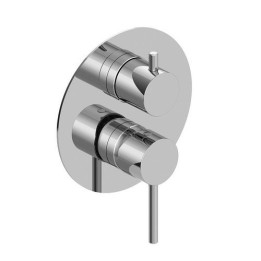 MISCELATORE MONOCOMANDO INCASSO DOCCIA CON DEVIATORE ALBA Nero Opaco