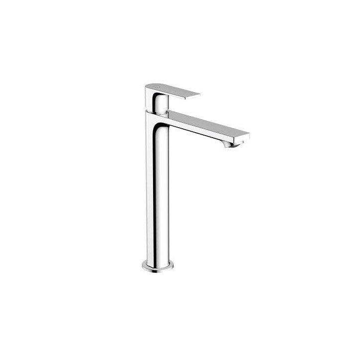 MISCELATORE MONOCOMANDO LAVABO ALTO CON SCARICO REBRIS E Cromo