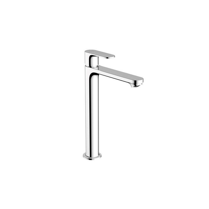MISCELATORE MONOCOMANDO LAVABO ALTO SENZA SCARICO REBRIS S Cromo