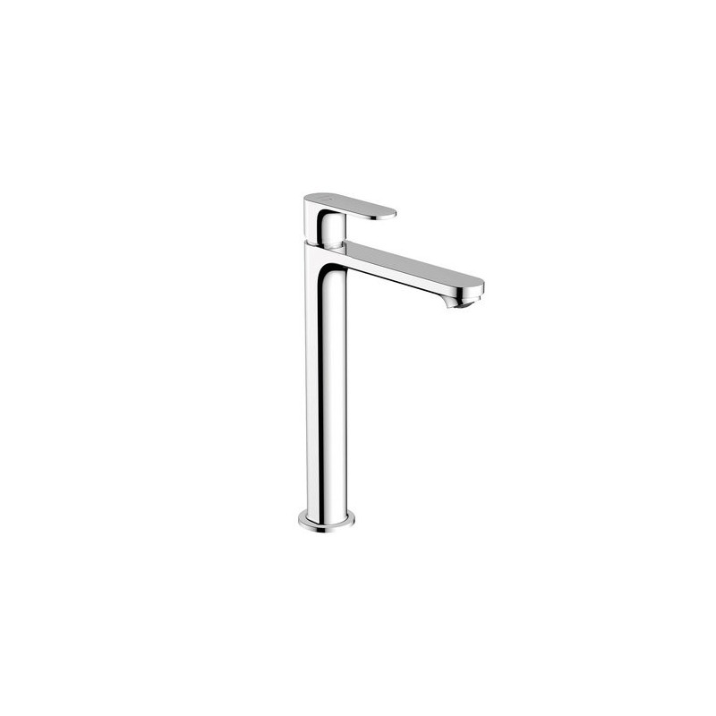 MISCELATORE MONOCOMANDO LAVABO ALTO CON SCARICO REBRIS S Cromo