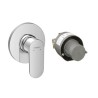 MISCELATORE MONOCOMANDO DOCCIA COMPLETO REBRIS S Cromo