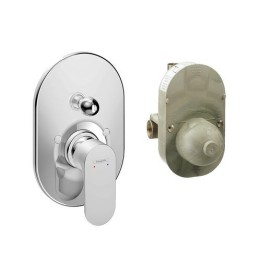 MISCELATORE MONOCOMANDO DOCCIA CON DEVIATORE REBRIS S Cromo