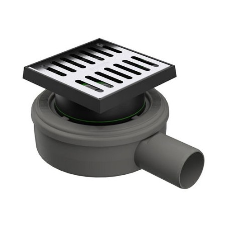 PILETTA SCARICO MICRODRAIN PAVIMENTO Scarico D. 40 mm 10x10cm