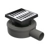 PILETTA SCARICO MICRODRAIN PAVIMENTO Scarico D. 40 mm 10x10cm