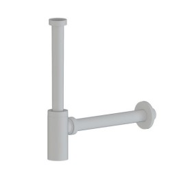 SIFONE TONDO IN ABS PER LAVABO 1"1/4 Bianco Opaco