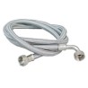 TUBO CARICO LAVATRICE INOX CON CURVA mt. 4,00