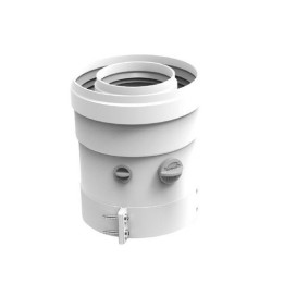 KIT ATTACCO VERTICALE PER SISTEMA COASSIALE 100/60 D. 100/60