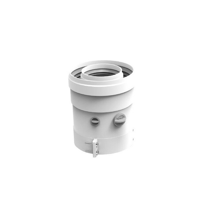 KIT ATTACCO VERTICALE PER SISTEMA COASSIALE 100/60 D. 100/60