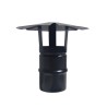 CAPPELLO CINESE INOX304 PER CANNE FUMARIE A PELLET NERO Diam. 80