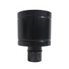 CAPPELLO ANTIVENTO INOX304 PER CANNE FUMARIE A PELLET NERO Diam. 100