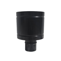 CAPPELLO ANTIVENTO INOX304 PER CANNE FUMARIE A LEGNA NERO Diam. 160