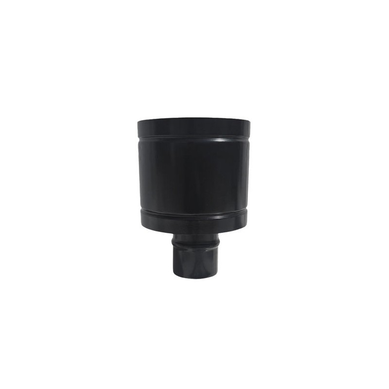 CAPPELLO ANTIVENTO INOX304 PER CANNE FUMARIE A LEGNA NERO Diam. 160