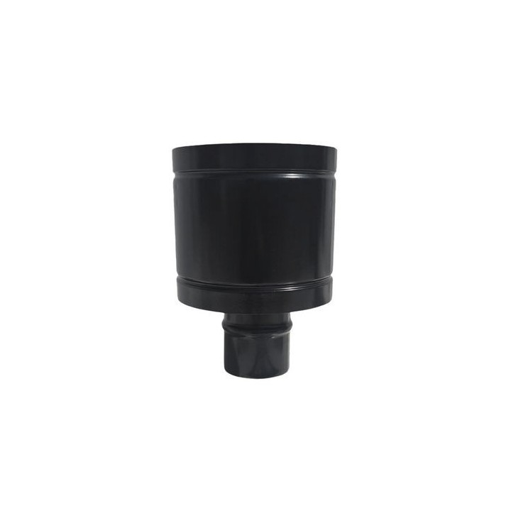 CAPPELLO ANTIVENTO INOX304 PER CANNE FUMARIE A LEGNA NERO Diam. 160
