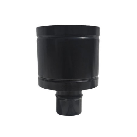 CAPPELLO ANTIVENTO INOX304 PER CANNE FUMARIE A LEGNA NERO Diam. 180