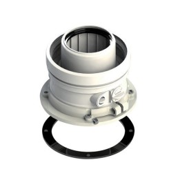 KIT ATTACCO PER TUBO COASSIALE VERTICALE 100/60 D. 100/60