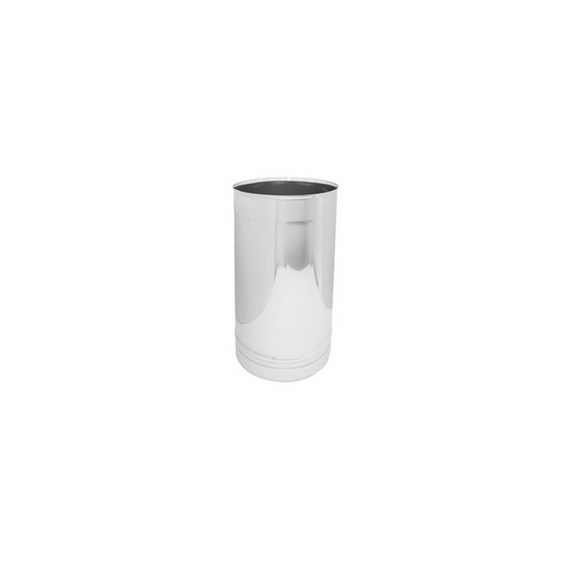 CANNA FUMARIA IN ACCIAIO 316L - ELEMENTO LINEARE DA MT 0.25 Diam. 80