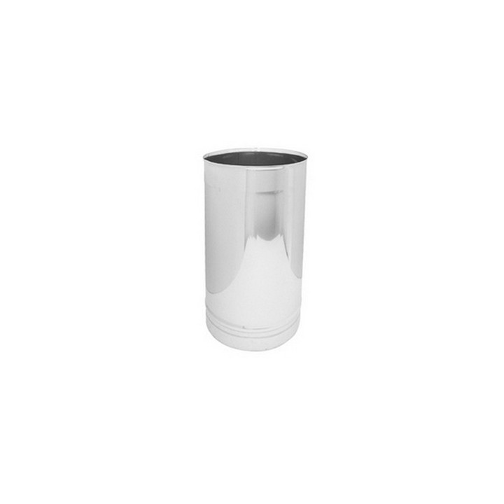 CANNA FUMARIA IN ACCIAIO 316L - ELEMENTO LINEARE DA MT 0.25 Diam. 100