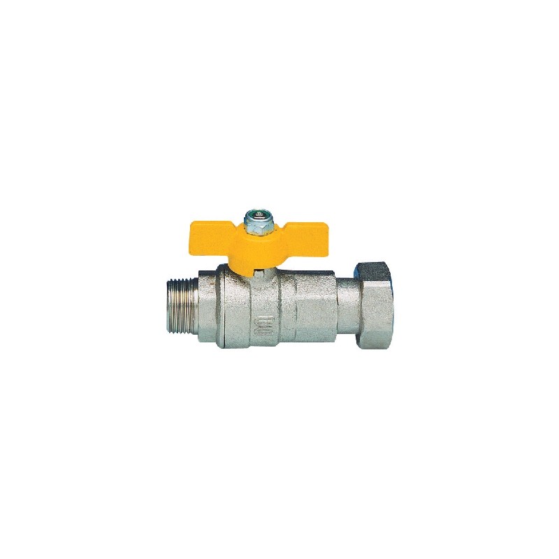 VALVOLA A SFERA A PASSAGGIO TOTALE PER GAS FIL. MASCHIO 3/4" x 3/4" DN 20