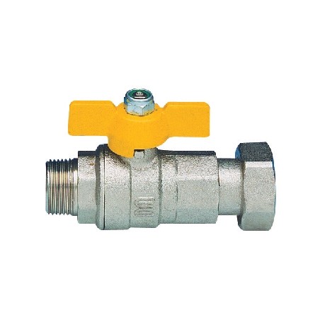 VALVOLA A SFERA A PASSAGGIO TOTALE PER GAS FIL. MASCHIO 3/4" x 3/4" DN 20