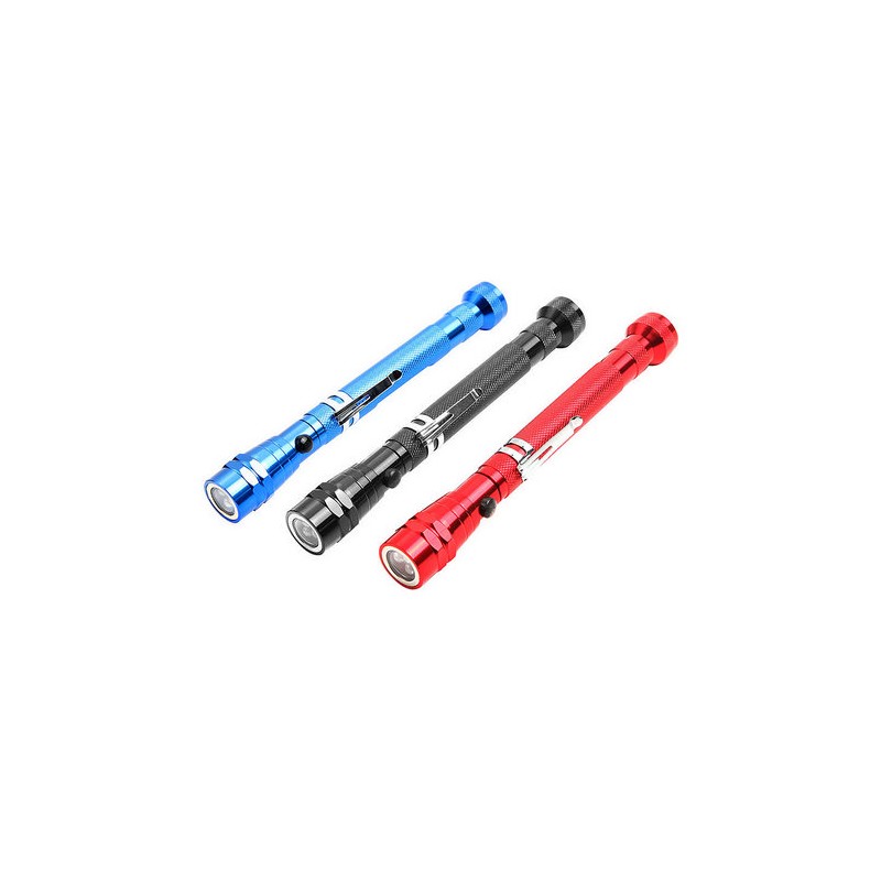 TORCIA LED IN ALLUMINIO TELESCOPICA E MAGNETICA DISPLAY -
