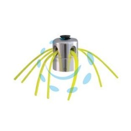 TESTINA PER DECESPUGLIATORE UNIVERSALE IN ALLUMINIO 8 FILI 