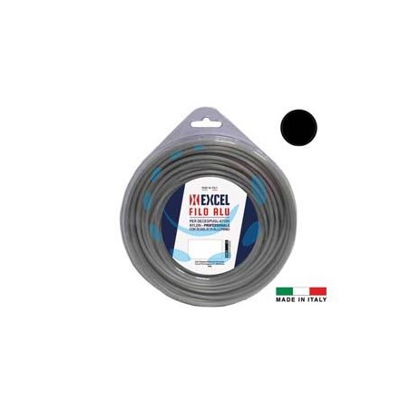 FILO PER DECESPUGLIATORE IN NYLON TONDO ALU - ø mm.3 in matassa da mt.55