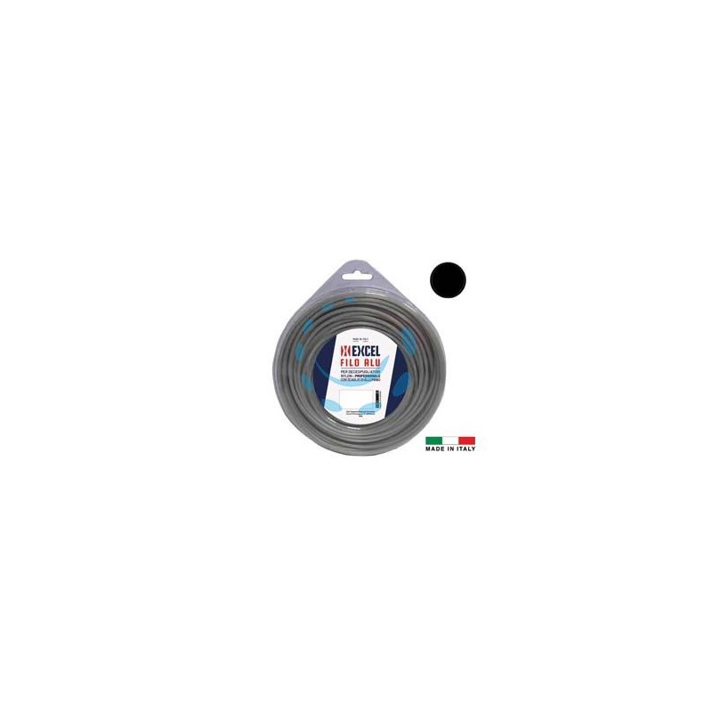 FILO PER DECESPUGLIATORE IN NYLON TONDO ALU - ø mm.3,3 in matassa da mt.12