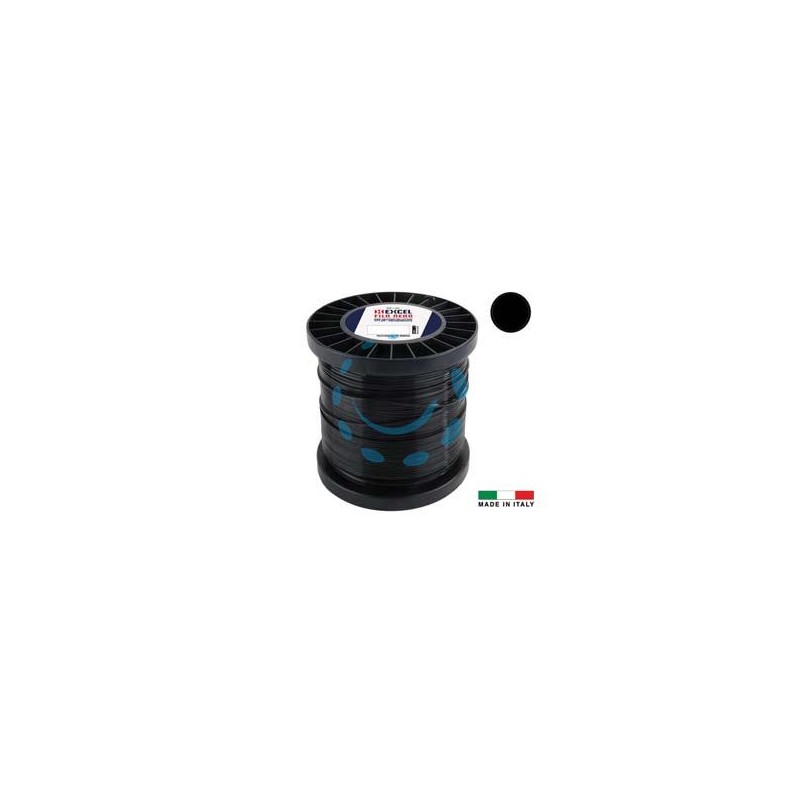 FILO PER DECESPUGLIATORE IN NYLON TONDO PRO NERO - ø mm.2,4 in matassa da mt.349