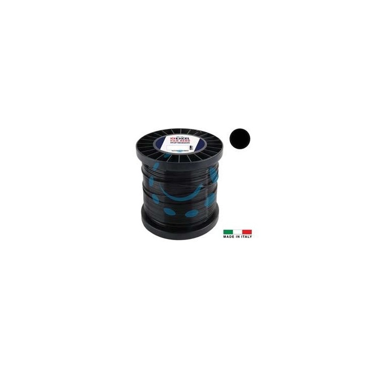 FILO PER DECESPUGLIATORE IN NYLON TONDO PRO NERO - ø mm.2,4 in matassa da mt.349