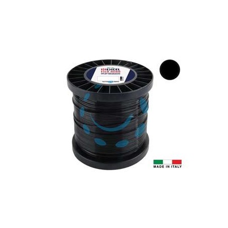 FILO PER DECESPUGLIATORE IN NYLON TONDO PRO NERO - ø mm.3 in matassa da mt.220