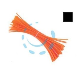FILO PER DECESPUGLIATORE IN NYLON QUADRO ARANCIO - mm.3 in spezzoni da cm.36 - conf. 50 pezzi
