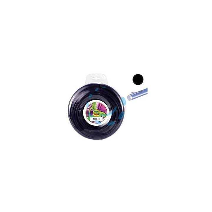FILO NYLON "PLATINO T300" TONDO VIOLA PER DECESPUGLIATORI - ø mm.3 - blister mt.67
