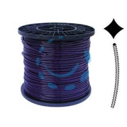 FILO NYLON "PLATINO" SEGHETTATO VIOLA PER DECESPUGLIATORE - ø mm.3,3 - bobina mt.200
