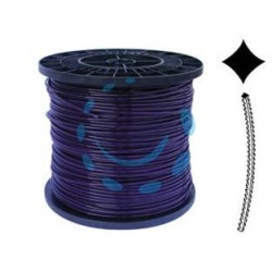 FILO NYLON "PLATINO" SEGHETTATO VIOLA PER DECESPUGLIATORE - ø mm.3,3 - bobina mt.200