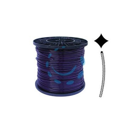 FILO NYLON "PLATINO" SEGHETTATO VIOLA PER DECESPUGLIATORE - ø mm.3,3 - bobina mt.200